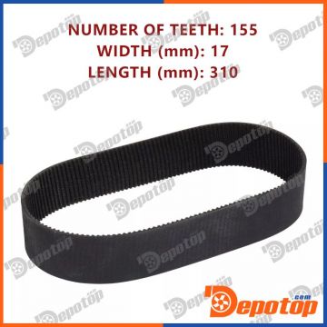 Ceinture rack de direction 310х22х2.2х5°, 155 dents pour MERCEDES | 7806040673, 4474602000